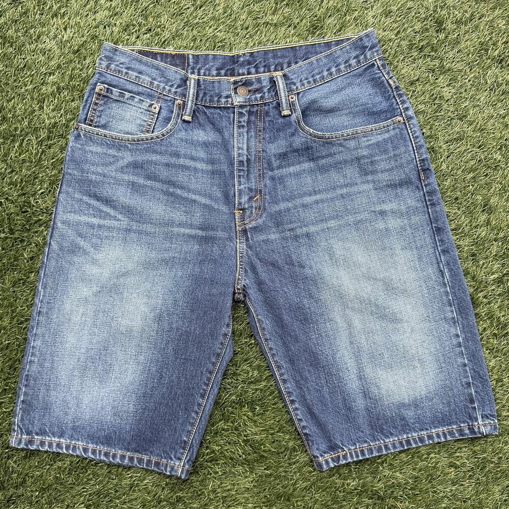 Levi’s 569 Loose Straight Denim Shorts Mens 31 Blue 10” Inseam Y2K Skater Jorts